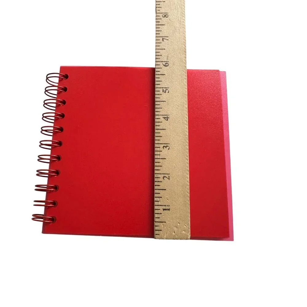 Vintage Ordning & Reda Red Spiral Notebook Set of 3, Scandinavian Design NOS